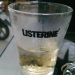 Ice tea in a Listerine cup