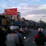 Motorbike on Hoang Van Thu street, Saigon, Vietnam