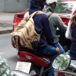 Crazy Motorbike Rider in Saigon